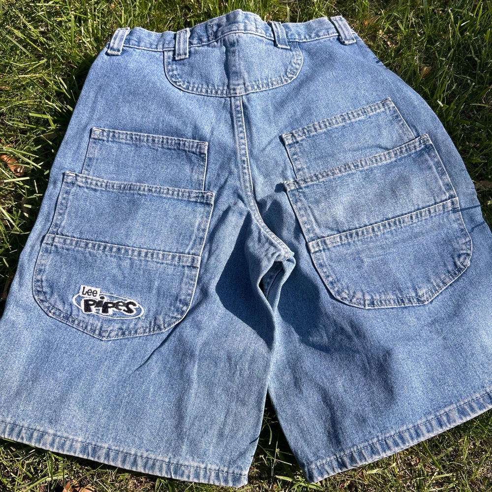 Lee Pipes Vintage 90s Denim Jean Shorts